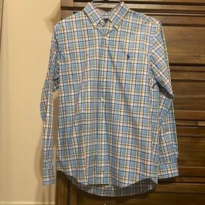 Plaid Button Down Polo